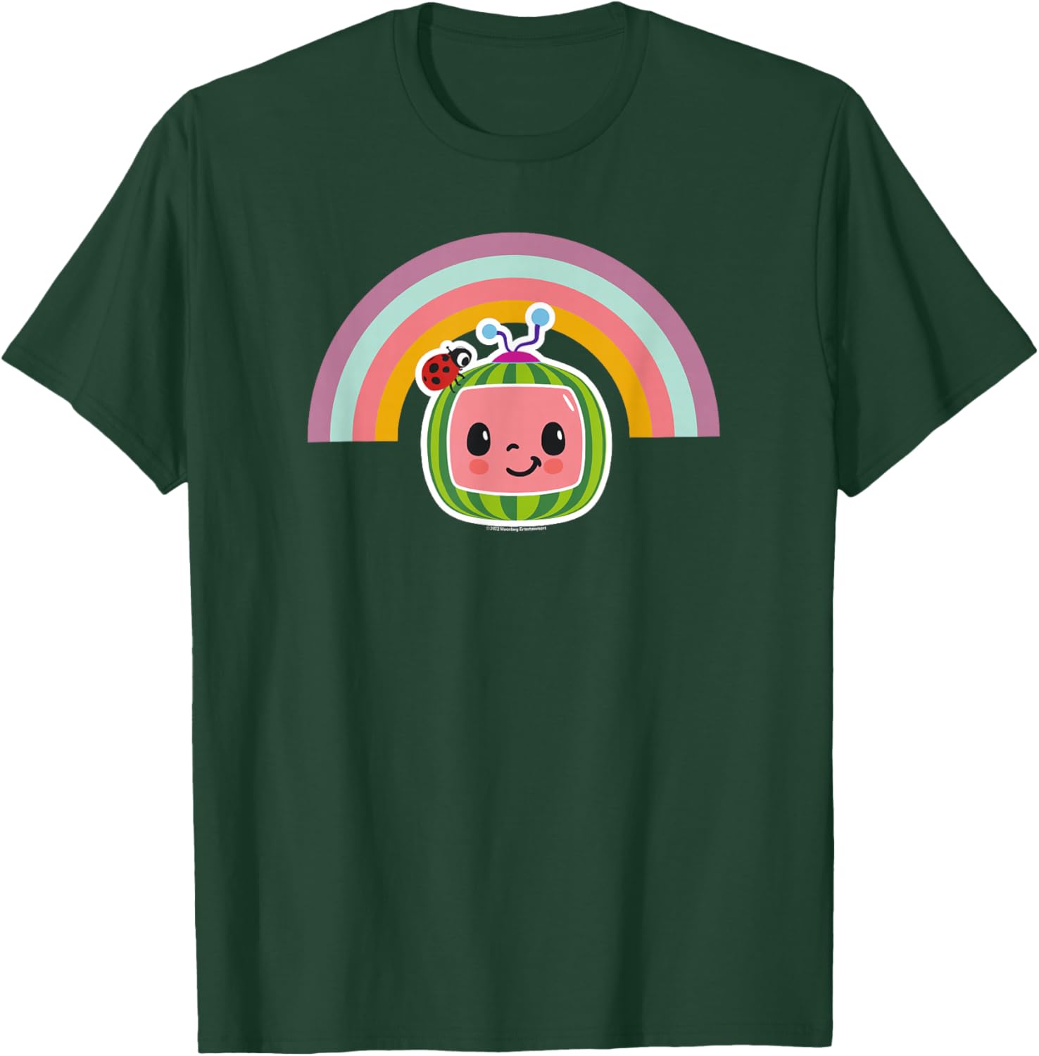 CoComelon Classic Rainbow Smiling Face T-Shirt - T-Shirt | Forest