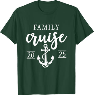 Family Cruise 2025 Family Vacation Matching for Cruise 2025 T-Shirt - T-Shirt | Forest