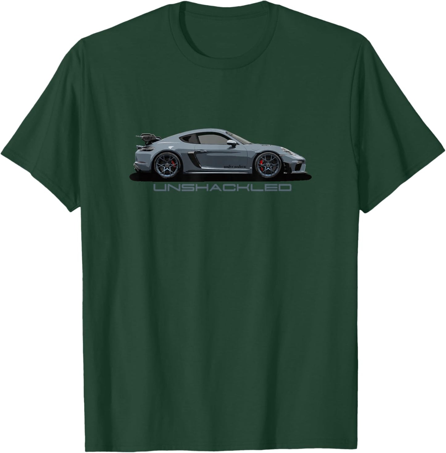 Unshackled - 718 GT4 RS (Cayman) Inspired T-Shirt - T-Shirt | Forest