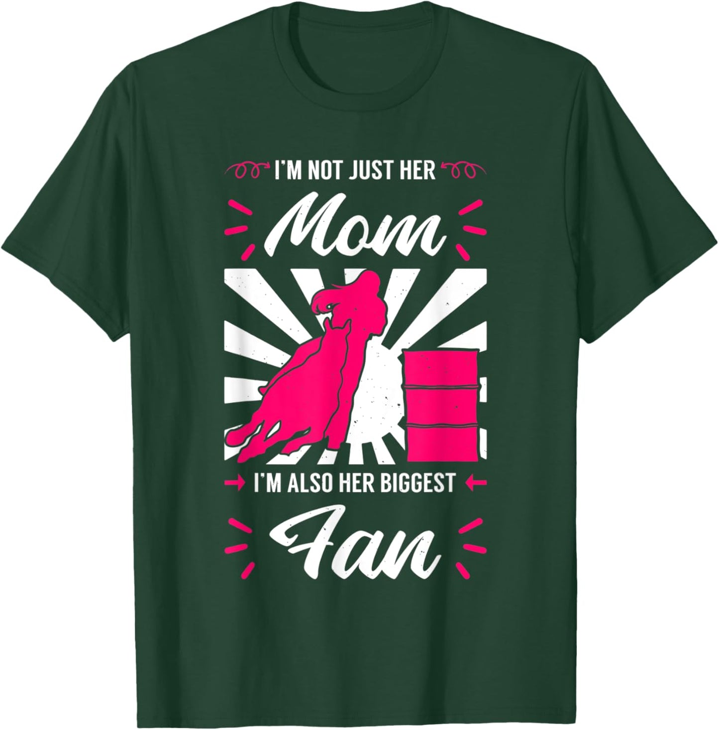 Barrel Racing Mom Cowboy Cowgirl Race Rodeo Mother's Day T-Shirt - T-Shirt | Forest