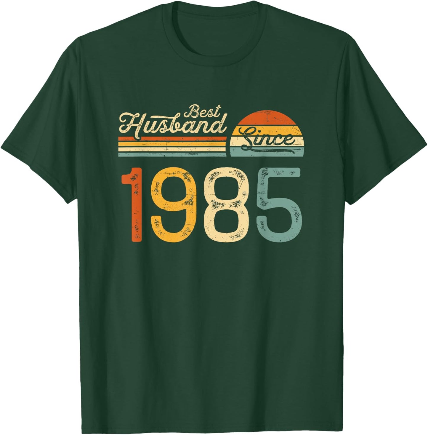 40th wedding anniversary 40 years - Best Husband Since 1985 T-Shirt - T-Shirt | Forest