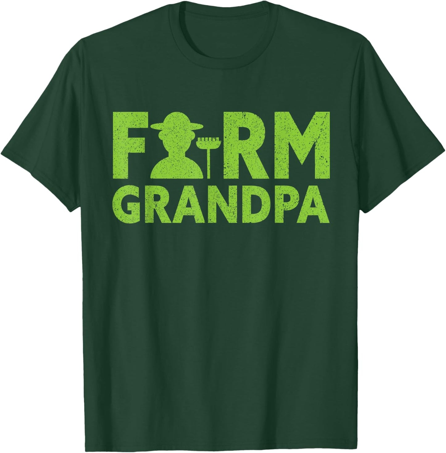 Farm Grandpa | Local Farm Lover Funny Farmer Grandpa T-Shirt - T-Shirt | Forest