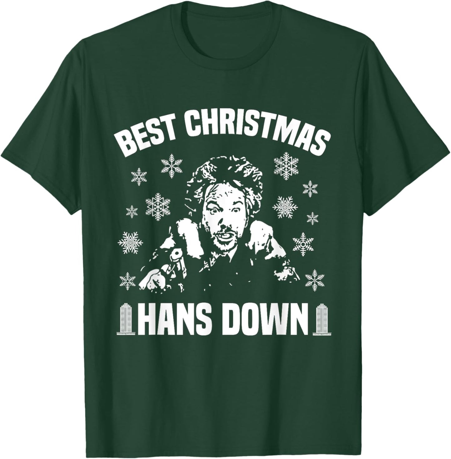 Best Christmas Hans Down Funny Dad Joke Christmas T-Shirt - T-Shirt | Forest