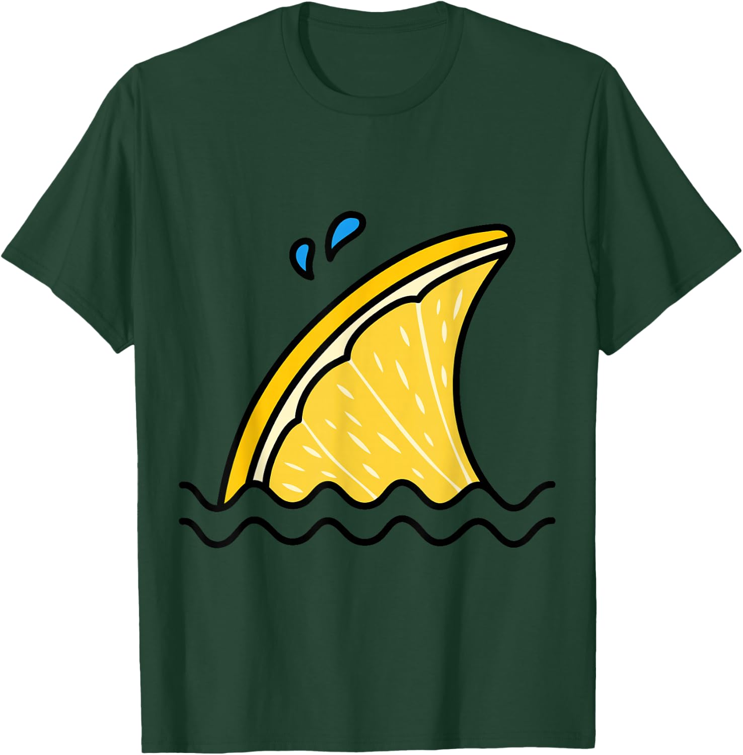 Kawaii Lemon Lime Shark Fin Funny Family Summer Vacation T-Shirt - T-Shirt | Forest