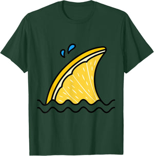 Kawaii Lemon Lime Shark Fin Funny Family Summer Vacation T-Shirt - T-Shirt | Forest