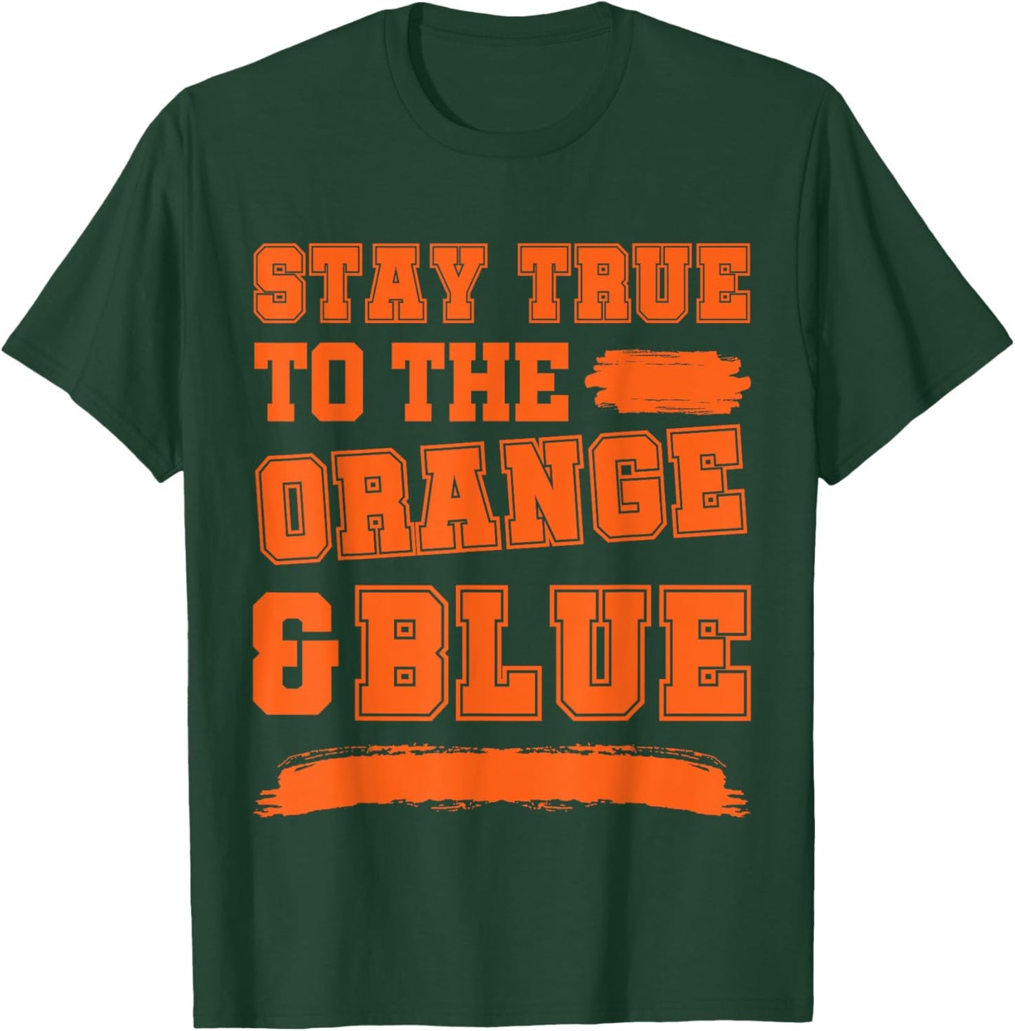 Blue and Orange Game Day, Blue and Orange T-Shirt - T-Shirt | Forest