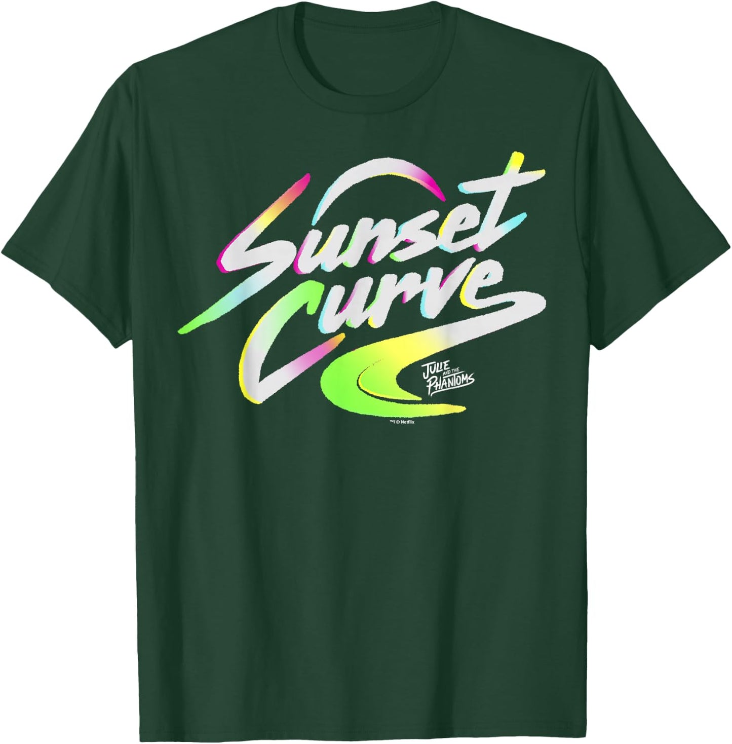 Julie And The Phantoms Sunset Curve Logo T-Shirt - T-Shirt | Forest