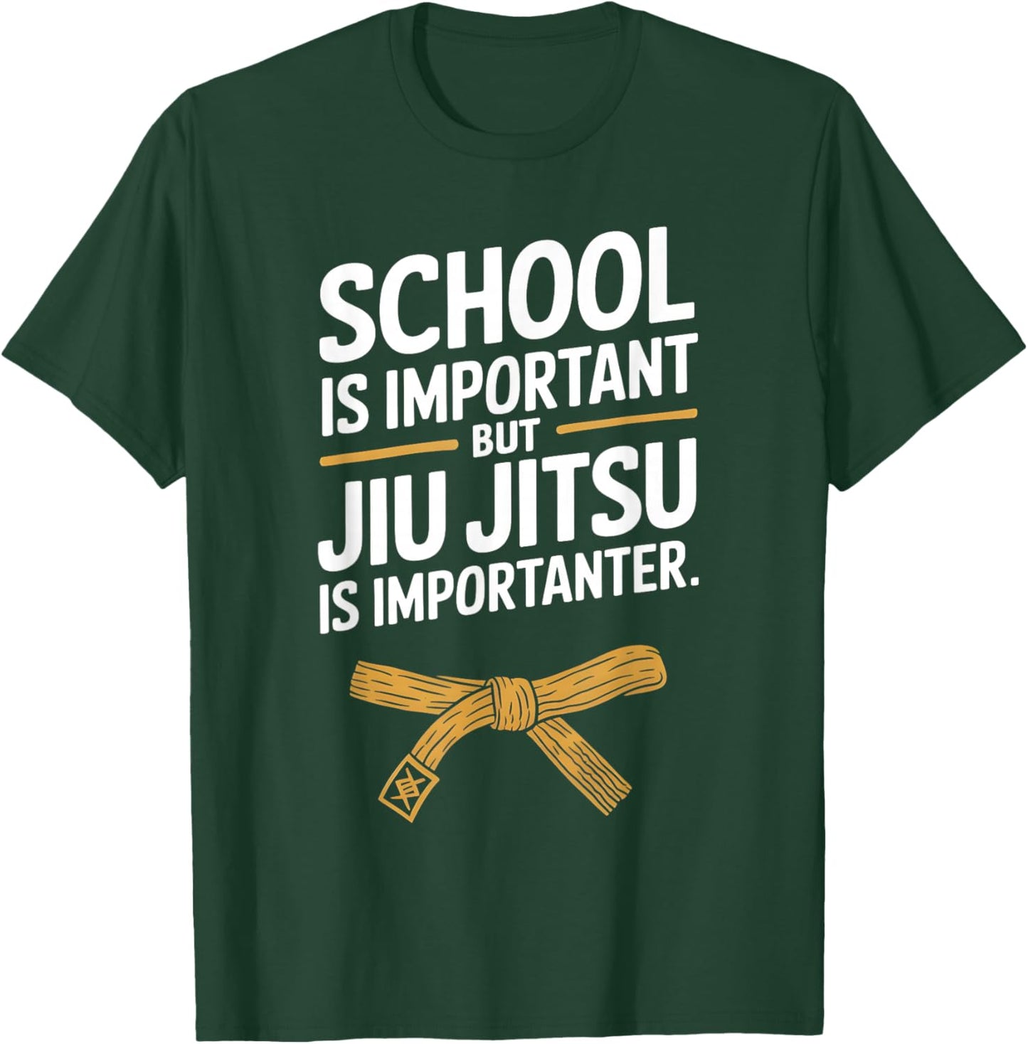Jiu Jitsu Kid Jiu Jitsu is Importanter Funny BJJ T-Shirt - T-Shirt | Forest