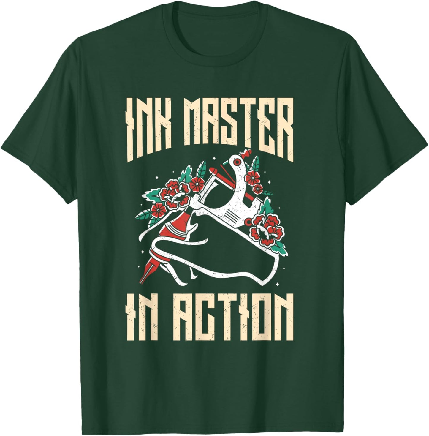 Funny Tattoo Artists Ink Master Apparel Tattoo Pen Machine T-Shirt - T-Shirt | Forest