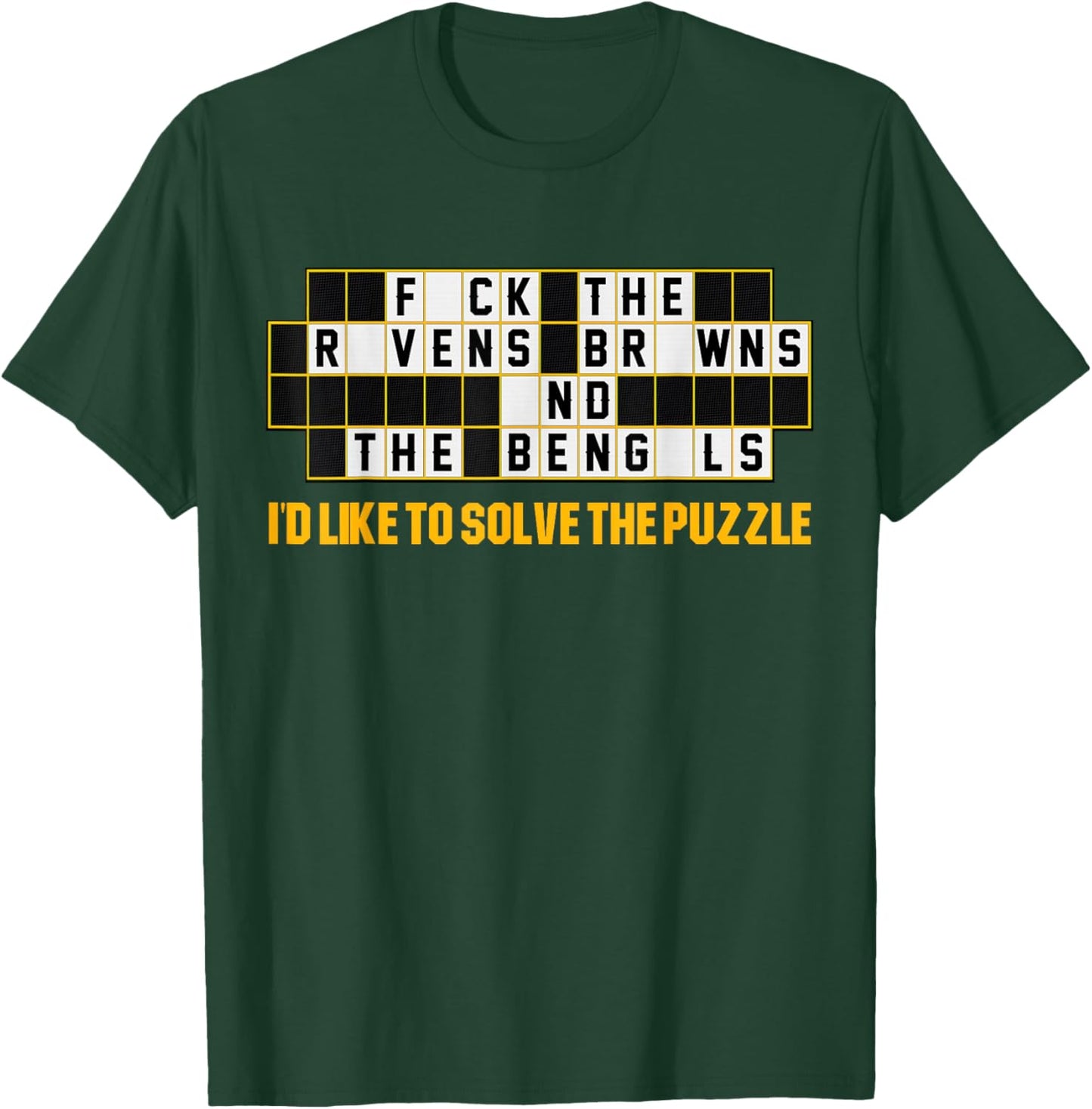 Pittsburgh Football: I'd like to solve the puzzle, game show T-Shirt - T-Shirt | Forest