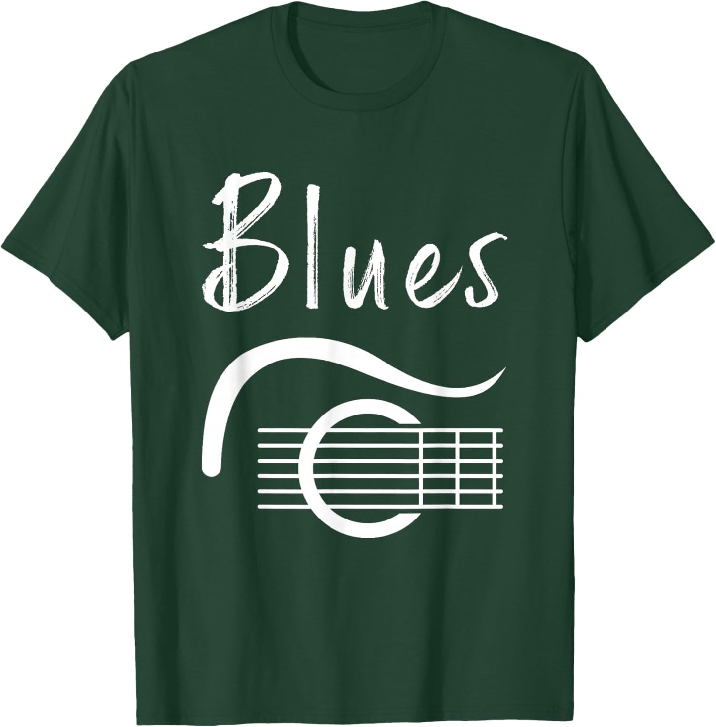 Blues Music Blues Guitar Player Vintage Guitar Player T-Shirt - T-Shirt | Forest