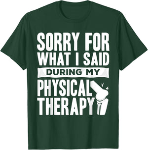 Knee Replacement Funny Therapy Surgery Recovery T-Shirt - T-Shirt | Forest