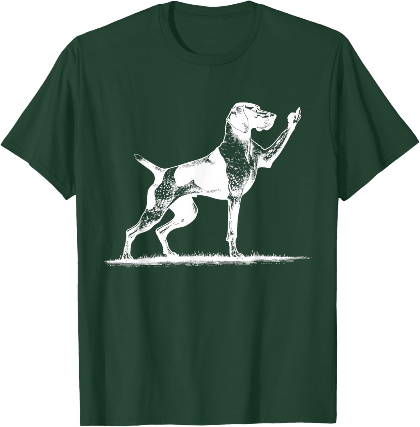 Rude Pointer Dog Asshole German Shorthaired Pointer Dog T-Shirt - T-Shirt | Forest