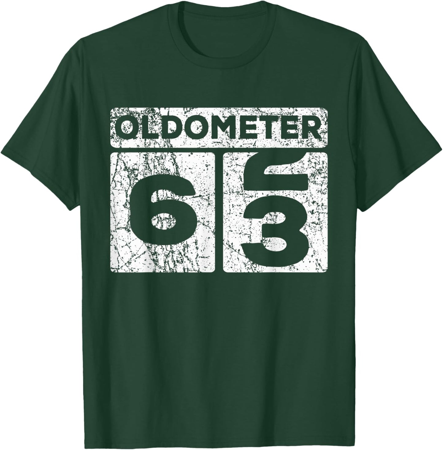 Oldometer 62-63 Car Odometer Funny 63rd Birthday T-Shirt - T-Shirt | Forest