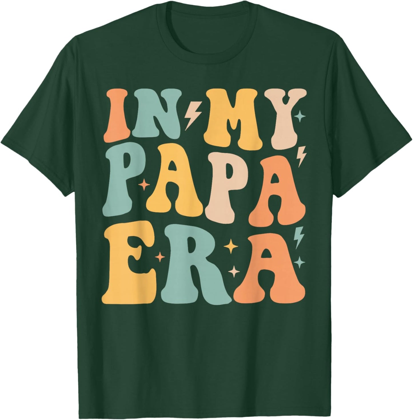 Retro Groovy In My Papa Era Father's Day T-Shirt - T-Shirt | Forest
