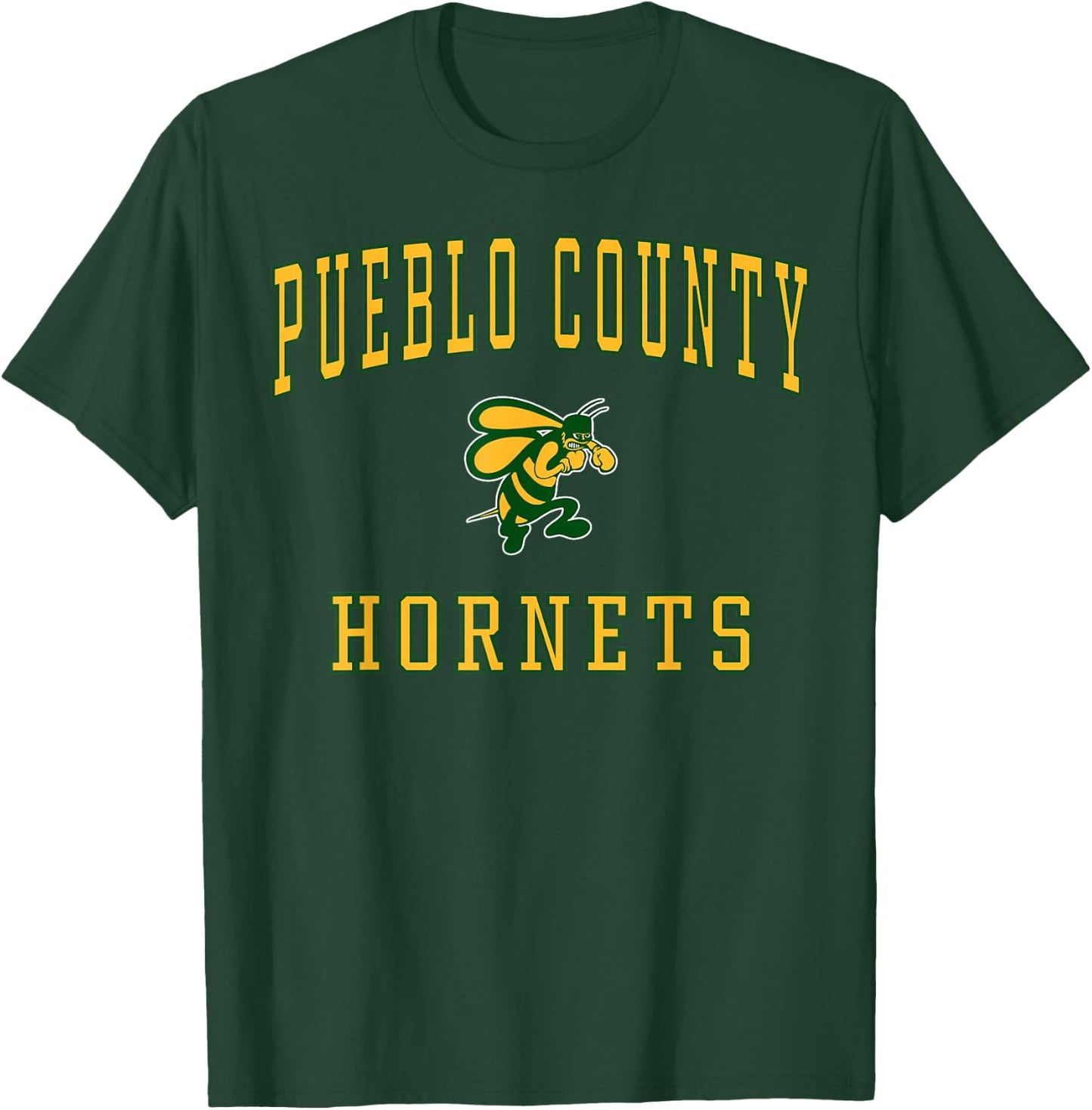 Pueblo County High School Hornets C1 T-Shirt - T-Shirt | Forest