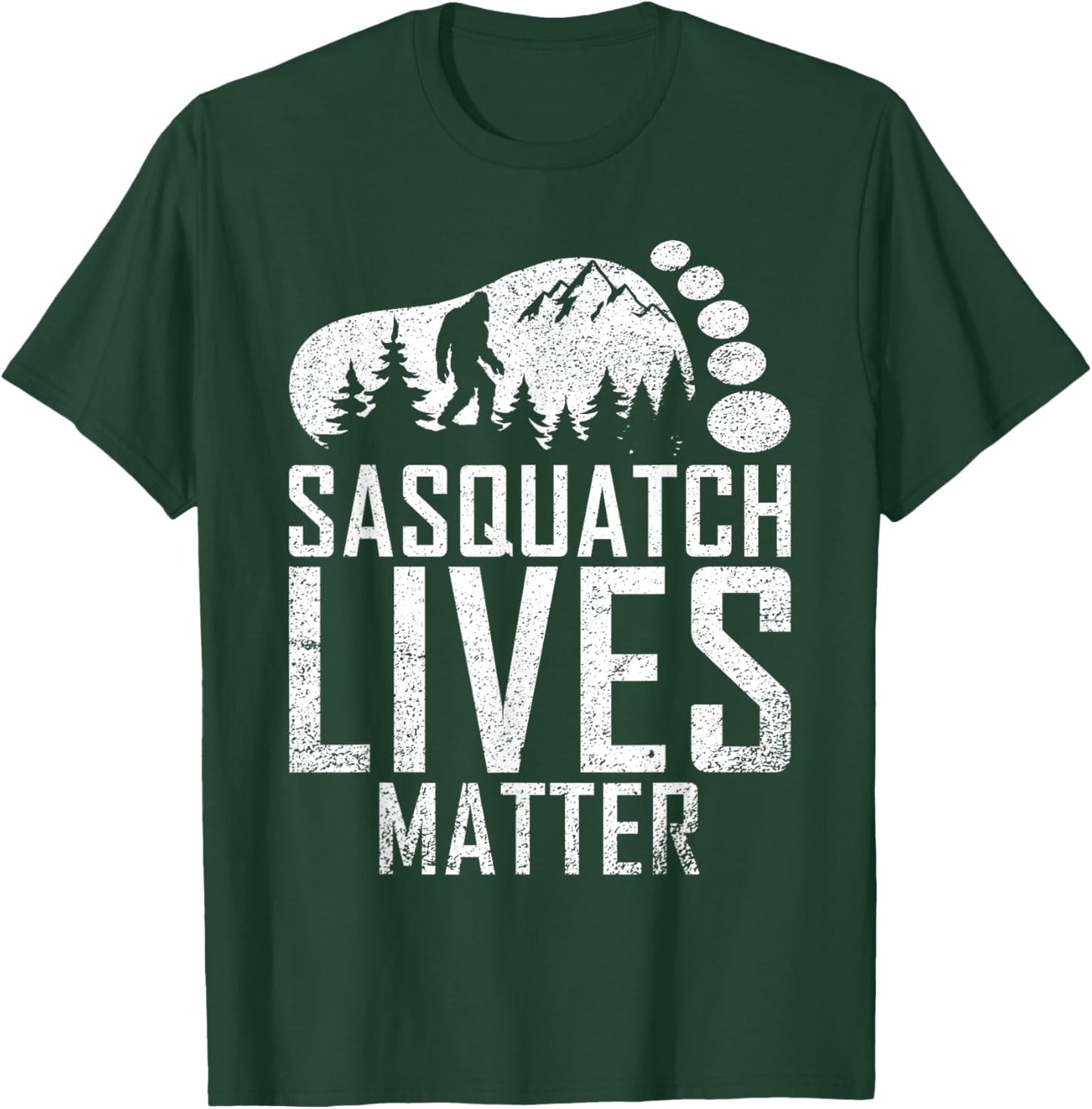 Sasquatch Lives Matter Bigfoot Gifts Pajamas Costume T-Shirt - T-Shirt | Forest