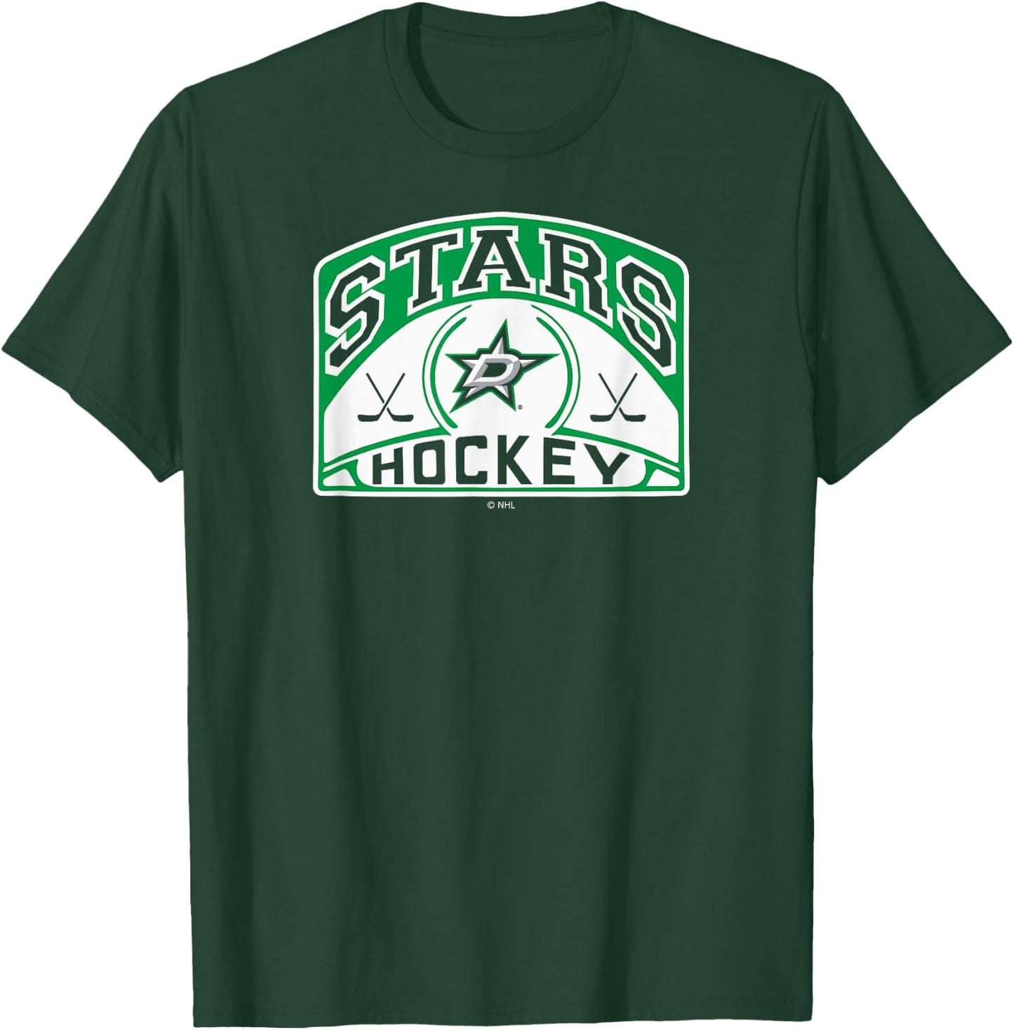 Dallas Stars Glide Black Officially Licensed T-Shirt - T-Shirt | Forest