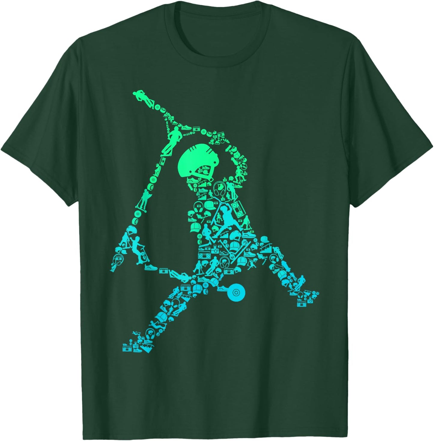 Scooter Stunt Scooter Gift Boys & Children T-Shirt - T-Shirt | Forest