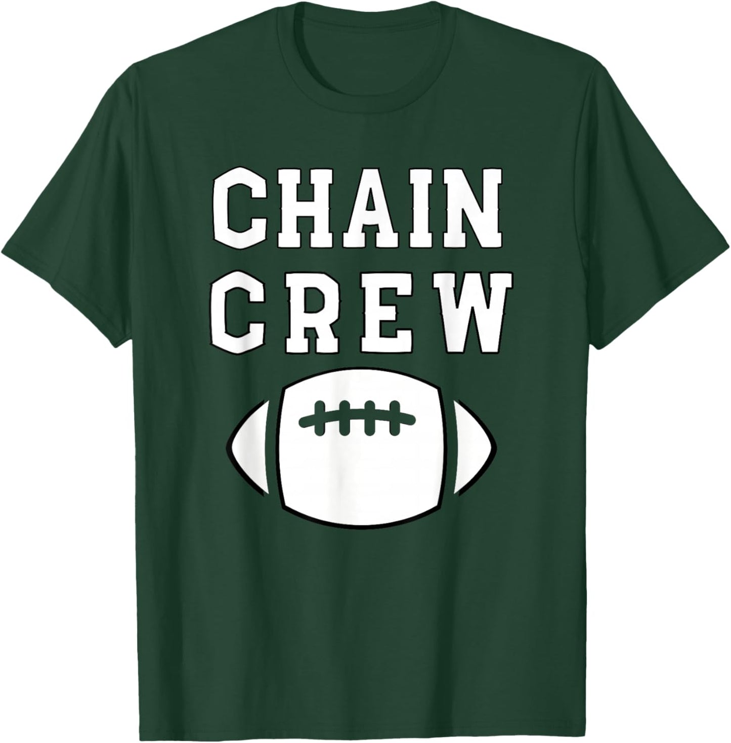 Football Chain Crew Football Team T-Shirt - T-Shirt | Forest