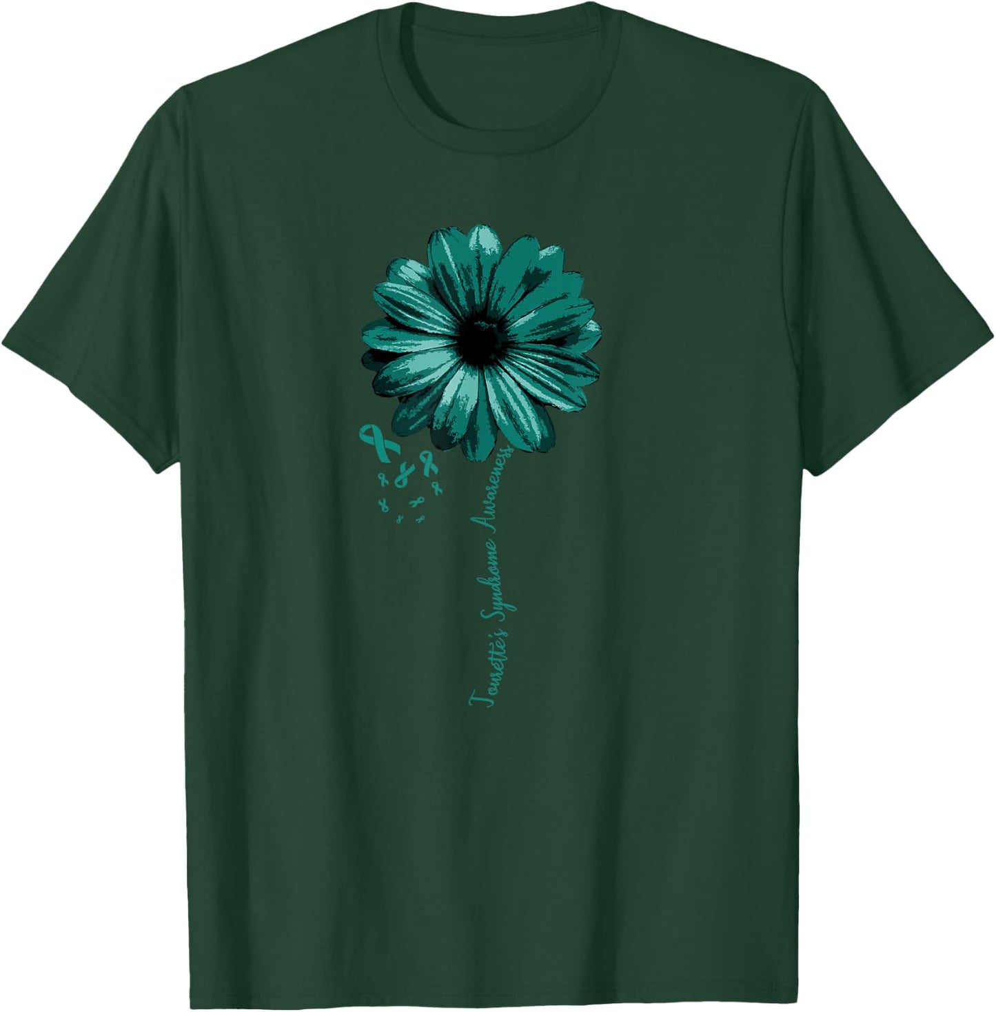 Tourette's Syndrome Awareness Shirt Warrior Pretty T-Shirt - T-Shirt | Forest