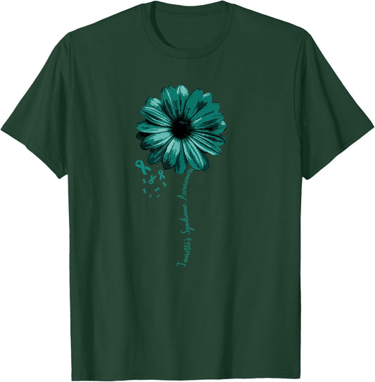 Tourette's Syndrome Awareness Shirt Warrior Pretty T-Shirt - T-Shirt | Forest