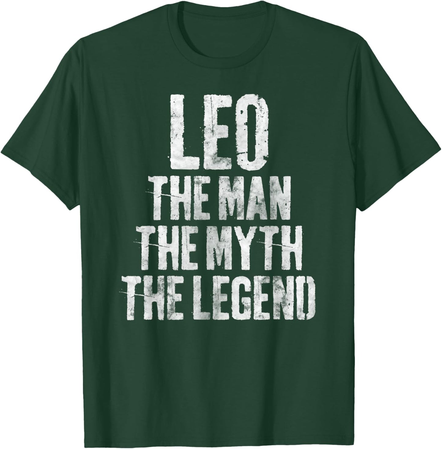 Personalized Shirt Leo The Man The Myth The Legend T-Shirt - T-Shirt | Forest