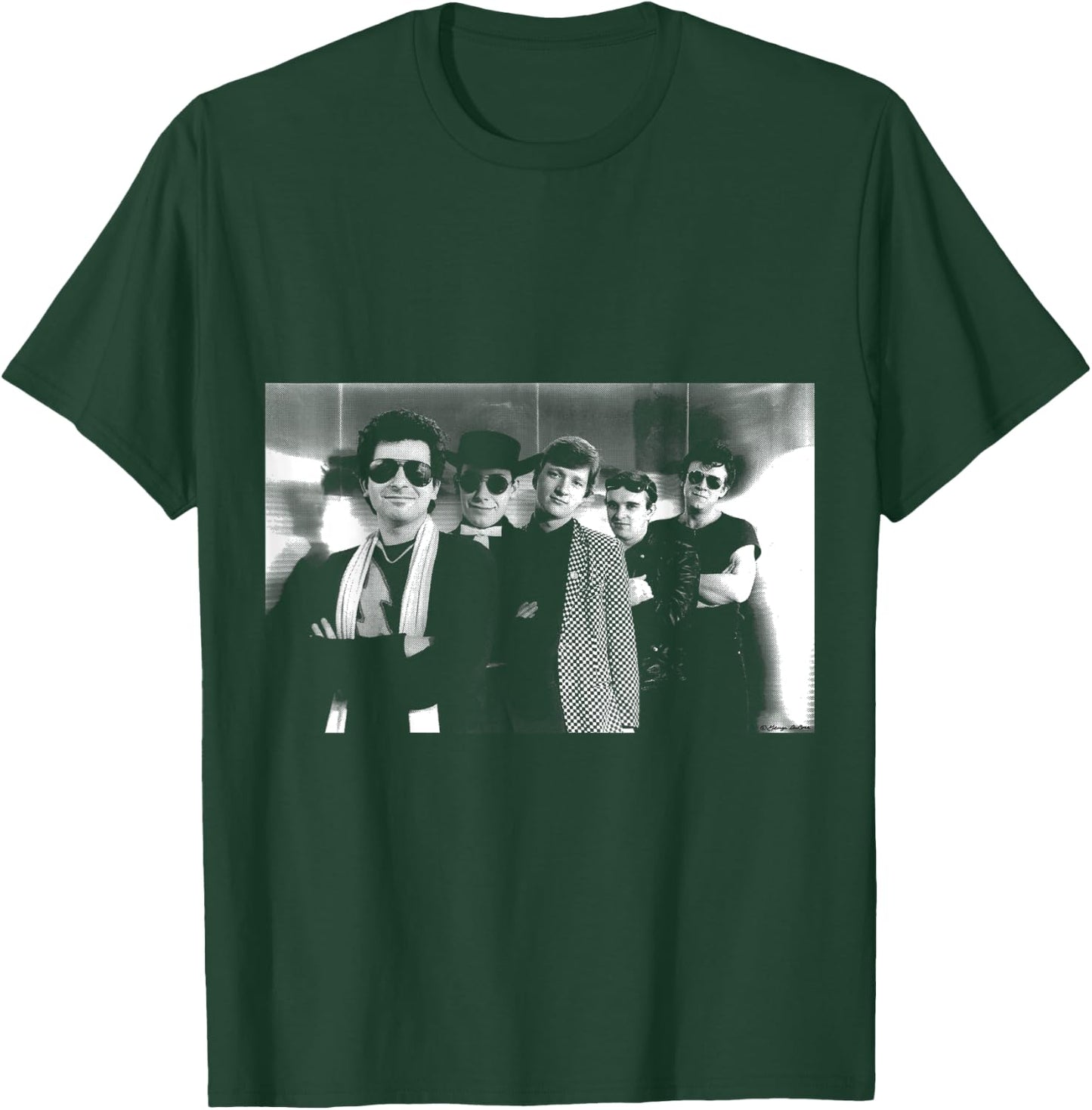 Squeeze Rock Band B&W Publicity Shot By George DuBose T-Shirt - T-Shirt | Forest