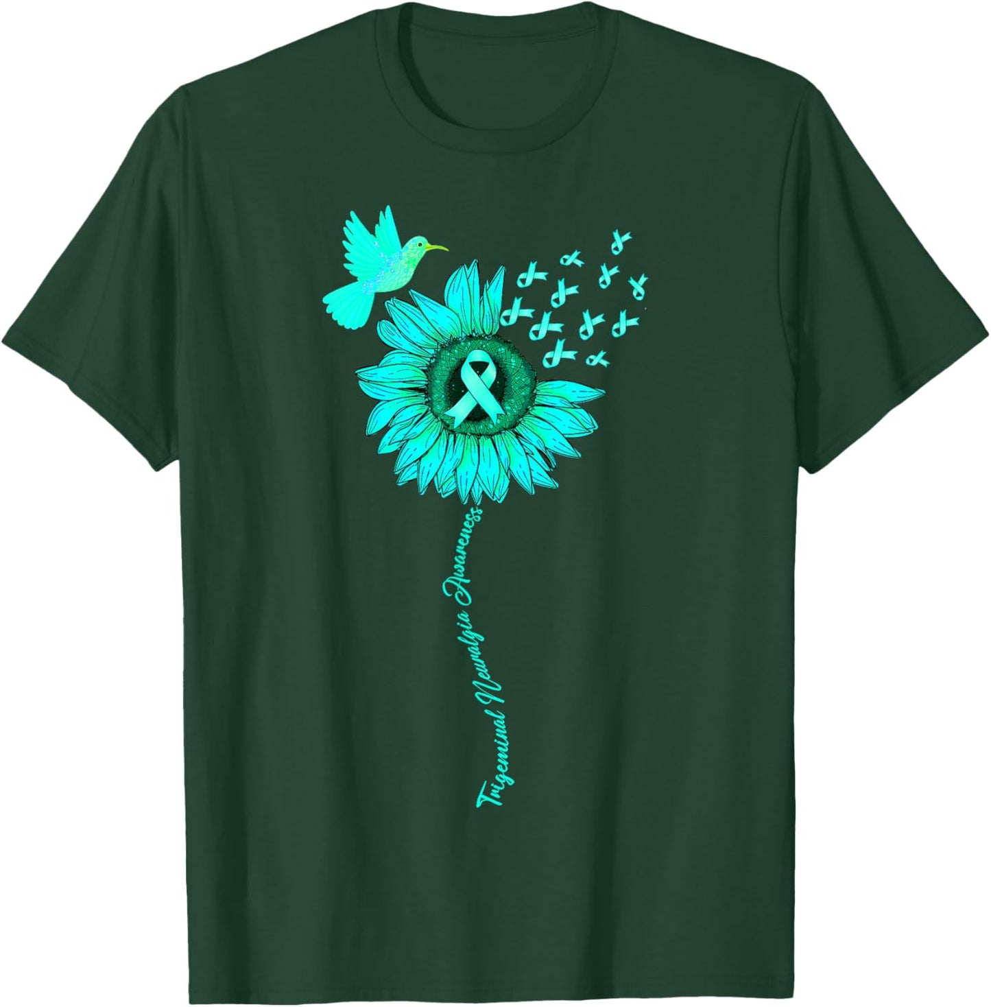 Trigeminal Neuralgia Awareness Sunflower T-Shirt - T-Shirt | Forest