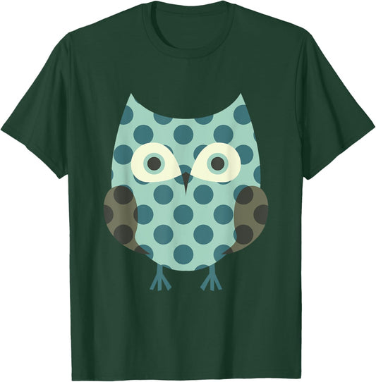 Dot Day Dotted Owl Colorful Make Mark Men Women Kids Teacher T-Shirt - T-Shirt | Forest