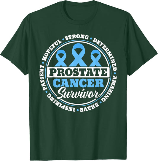 Prostate Cancer Survivor Prostate Cancer Awareness T-Shirt - T-Shirt | Forest