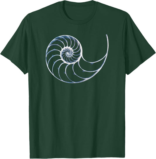 Chambered Nautilus X-ray Picture T-Shirt - T-Shirt | Forest