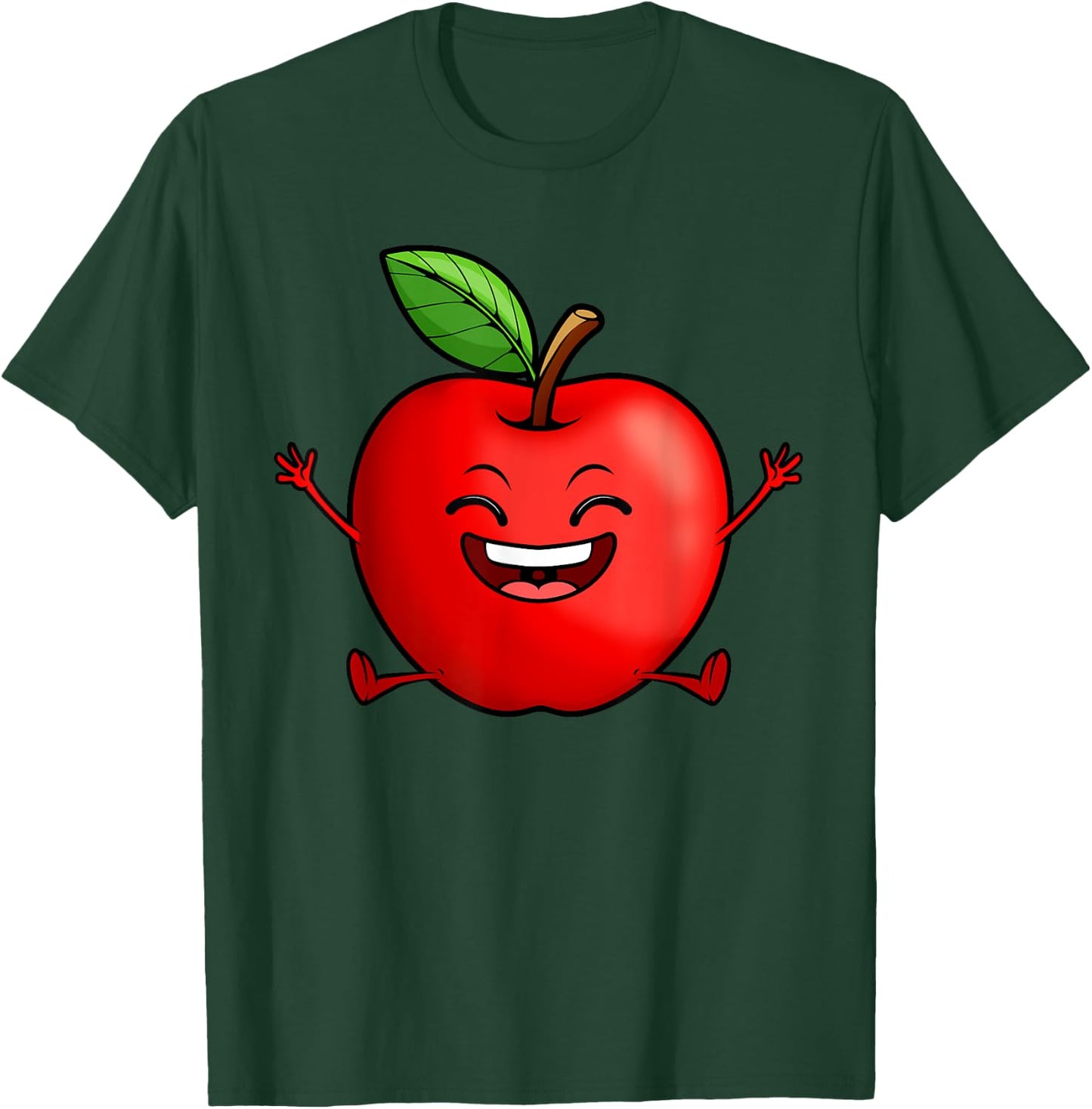 Cute Red Apple Design Women Kids Red Apple Lovers T-Shirt - T-Shirt | Forest