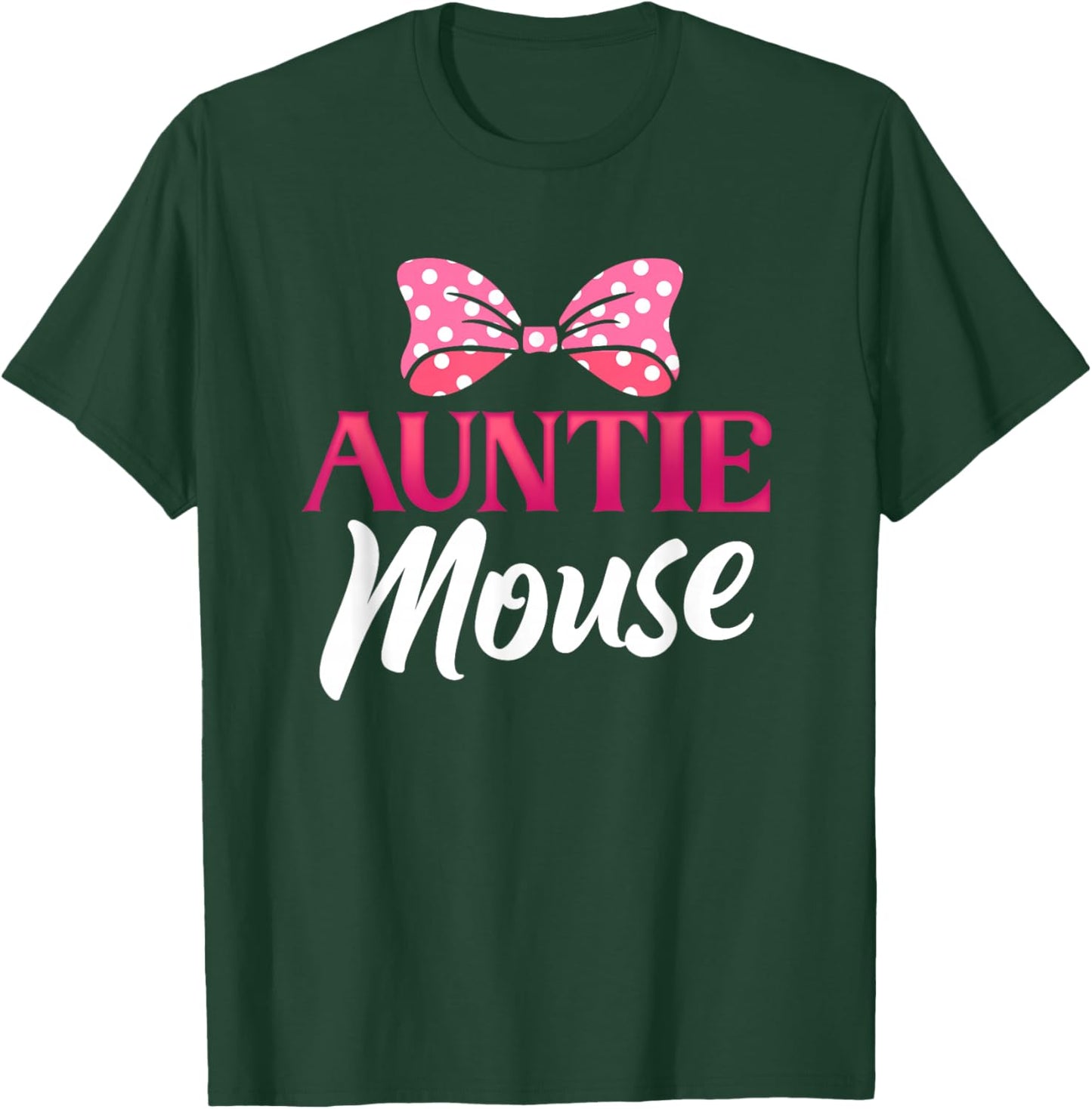 Cute Auntie Mouse | Niece Nephew | Aunt Women Small T-Shirt - T-Shirt | Forest