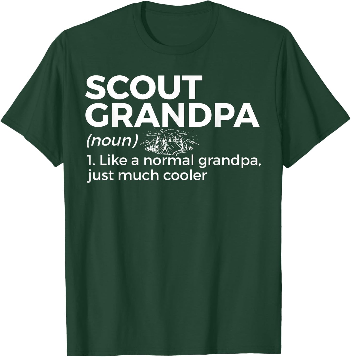 Scouting Funny Scout Grandpa Definition T-Shirt - T-Shirt | Forest