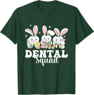 Easter Dental Squad, Dental Crew Teeth Tooth Dentist Women T-Shirt - T-Shirt | Forest