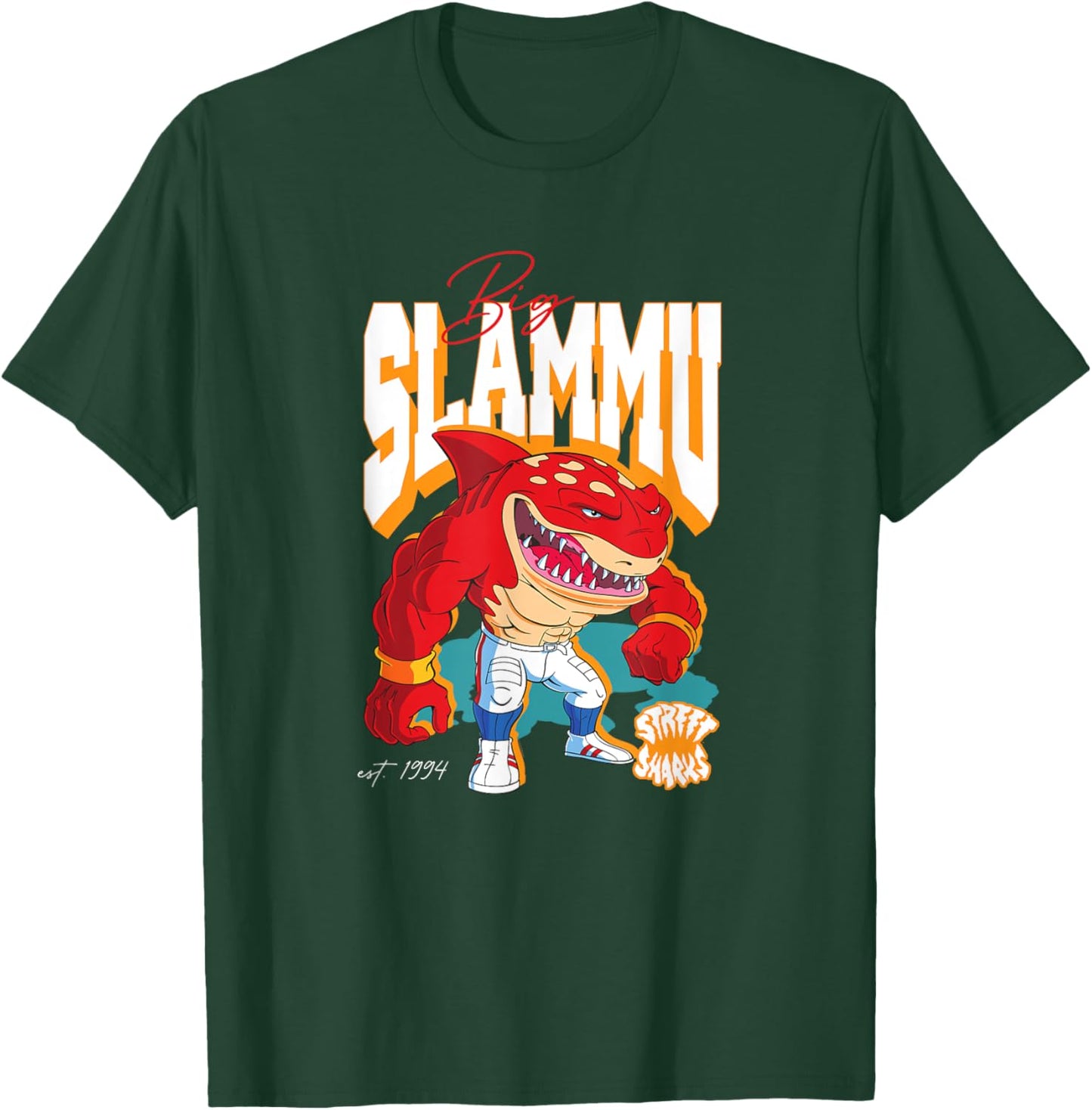 Street Sharks - Big Slammu T-Shirt - T-Shirt | Forest