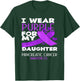 I Wear Purple For My Daughter Pancreatic Cancer Awareness T-Shirt - T-Shirt | Forest