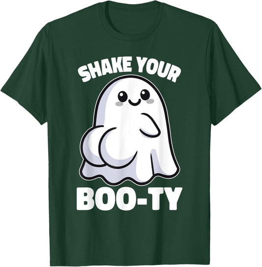 Shake Your Boo-Ty Halloween Fun Ghost T-Shirt - T-Shirt | Forest