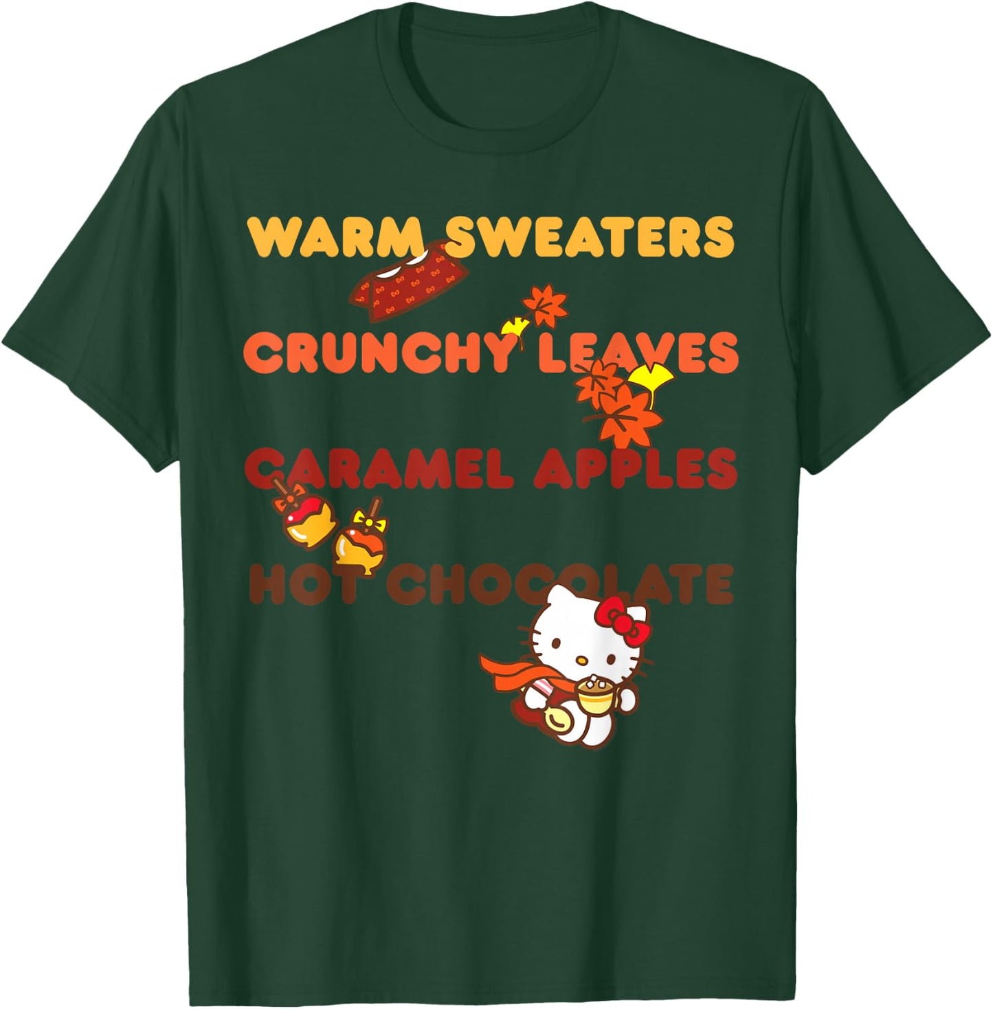 Hello Kitty Favorite Fall Things T-Shirt - T-Shirt | Forest