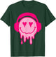 80s Heart Eyes Melting Pink Smile Melted Dripping Happy Face T-Shirt - T-Shirt | Forest