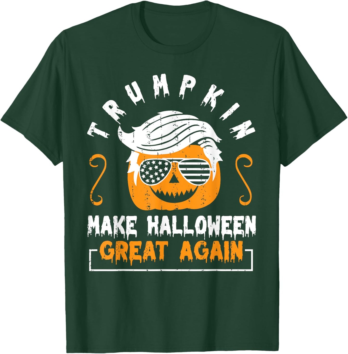 Trumpkin Make Halloween Great Again Funny Pumpkin Trump Hair T-Shirt - T-Shirt | Forest