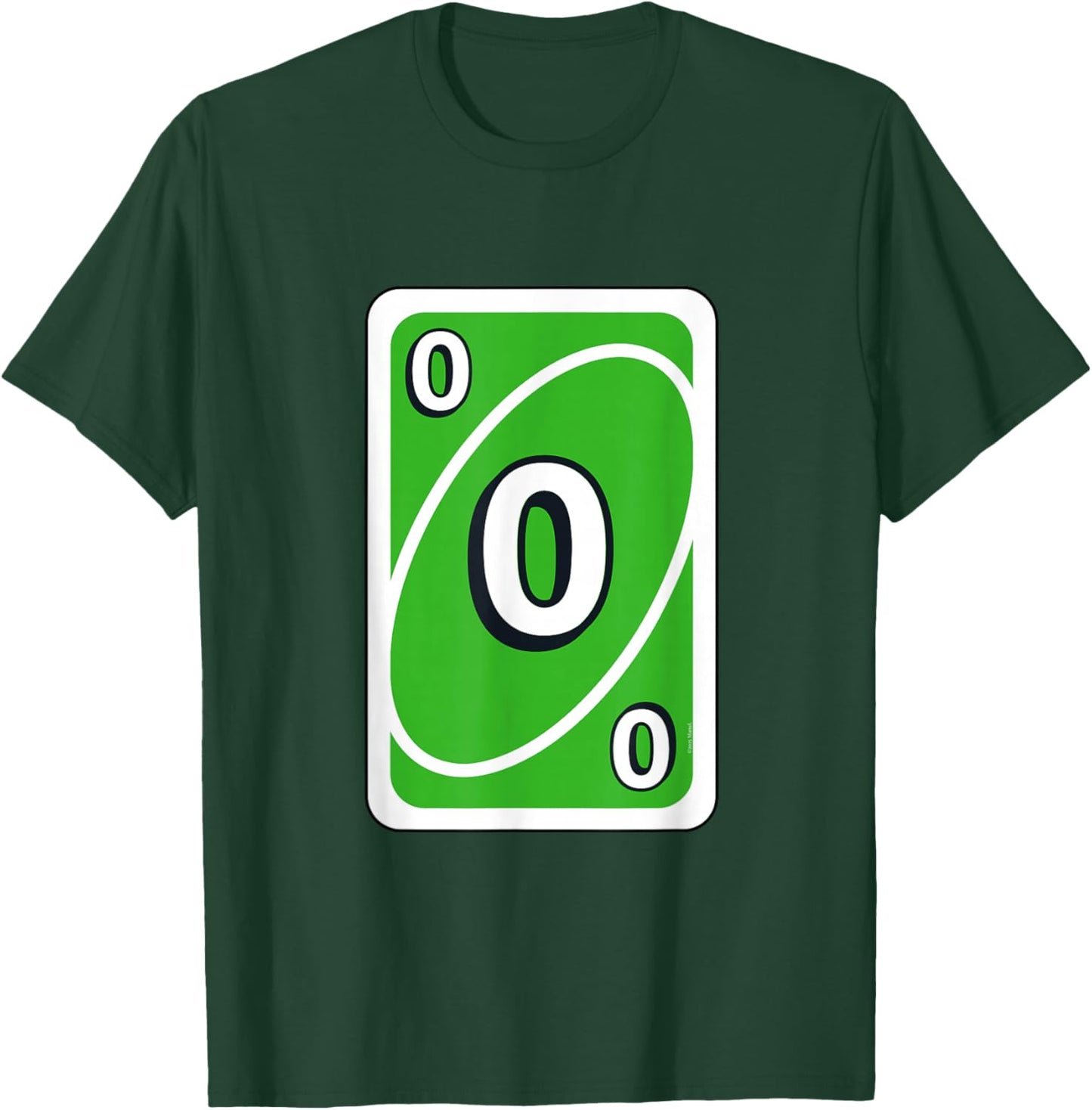 UNO Halloween Green 0" Card T-Shirt - T-Shirt | Forest