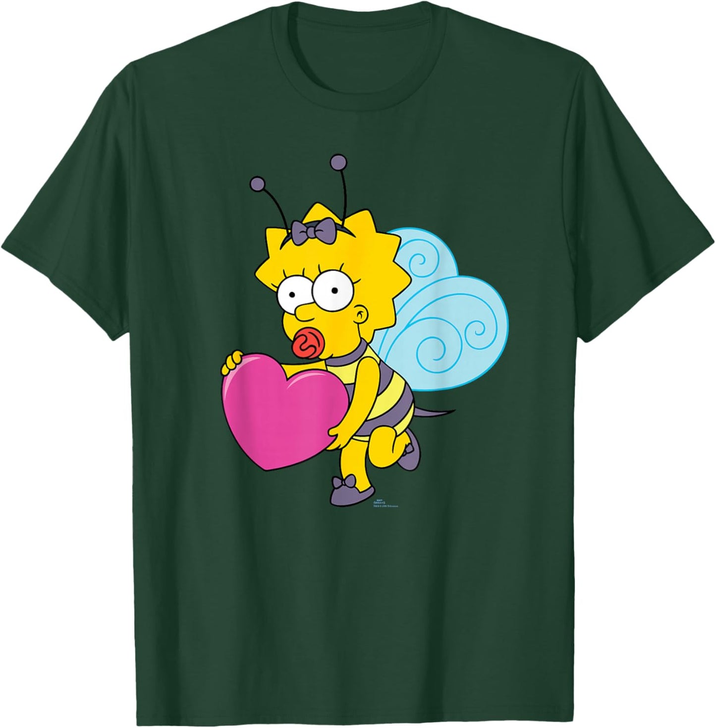 The Simpsons Maggie Simpson Cute Heart Bee Valentine’s Day T-Shirt - T-Shirt | Forest