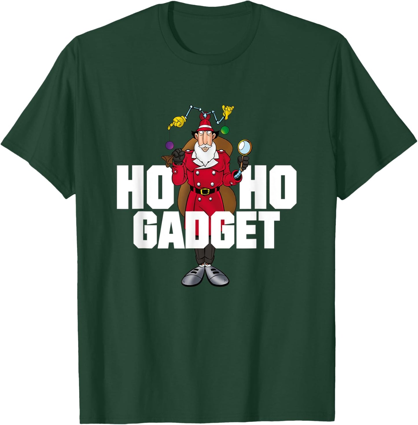 Inspector Gadget - Adult T Shirt - Christmas 01 T-Shirt - T-Shirt | Forest
