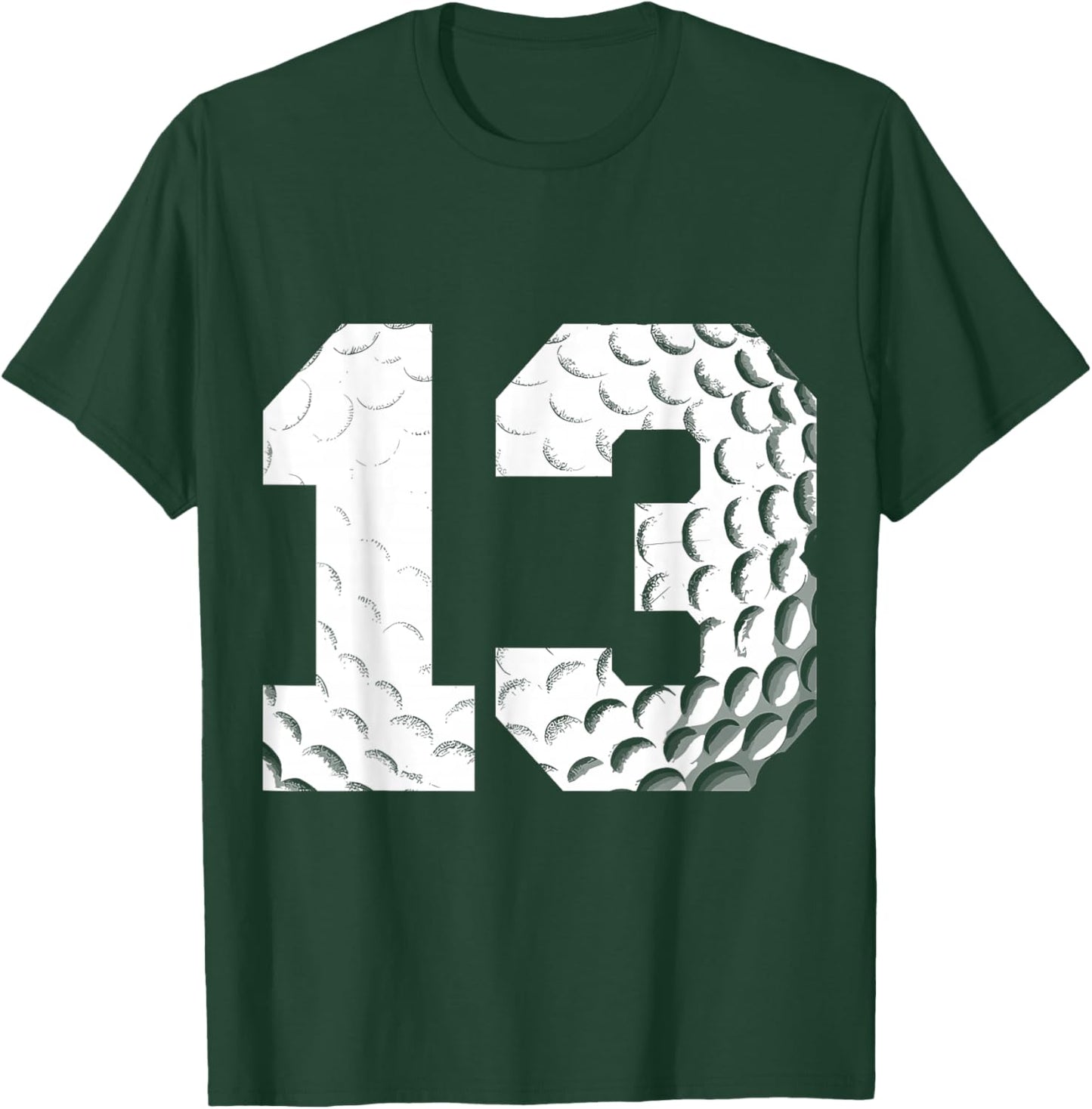 13th Birthday Boy Golf Player Golf 13 Years Old T-Shirt - T-Shirt | Forest