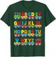 Alphabet Toy Train Colorful Letters Learn ABCs boy Girl Kids T-Shirt - T-Shirt | Forest