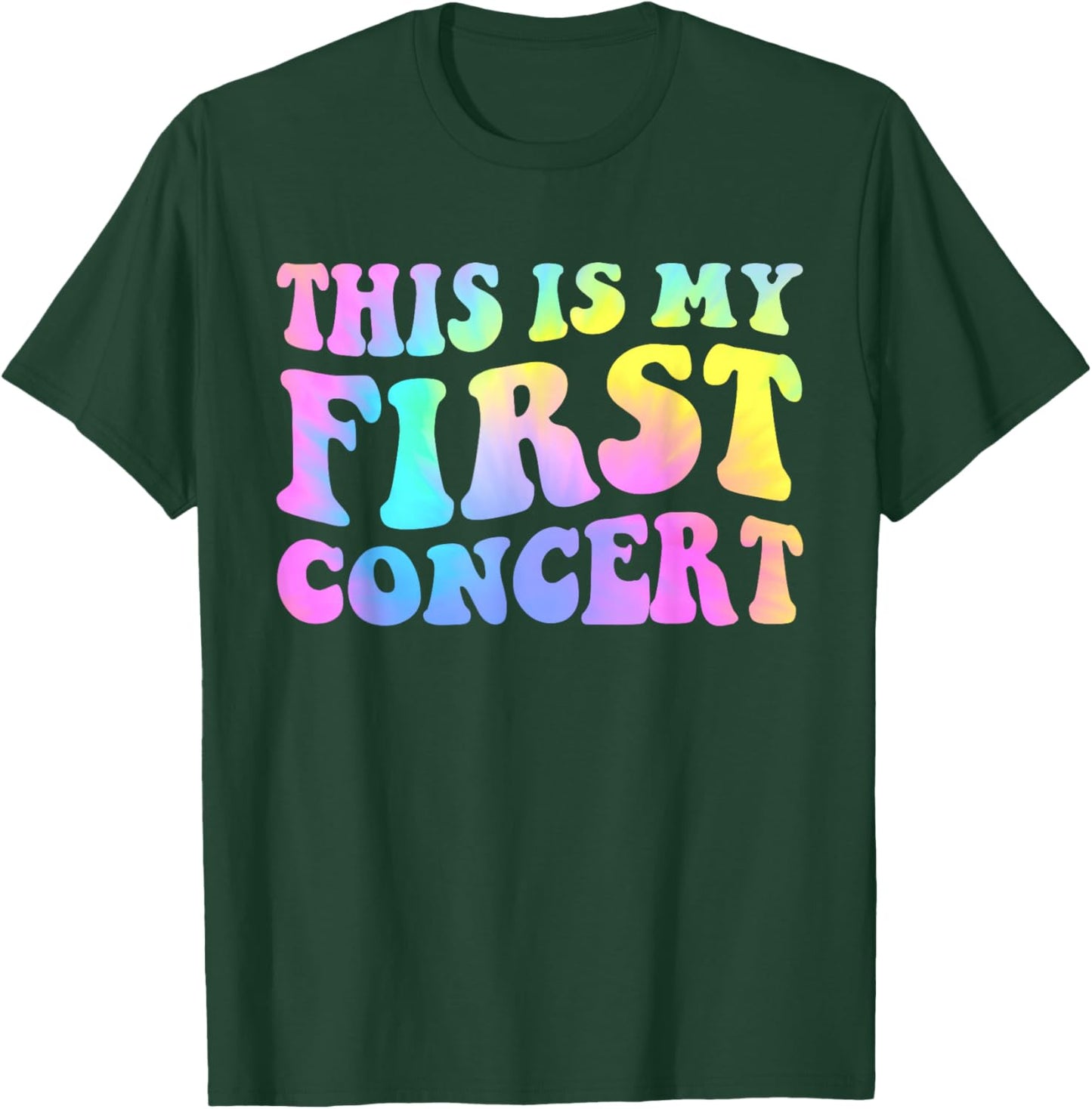 This is My First Concert Groovy Boys Girls Kids Music Event T-Shirt - T-Shirt | Forest