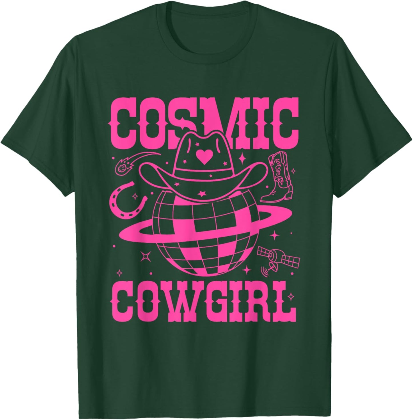 Cosmic Space Cowgirls Shirt Bachelorette Party Rodeo Girls T-Shirt - T-Shirt | Forest