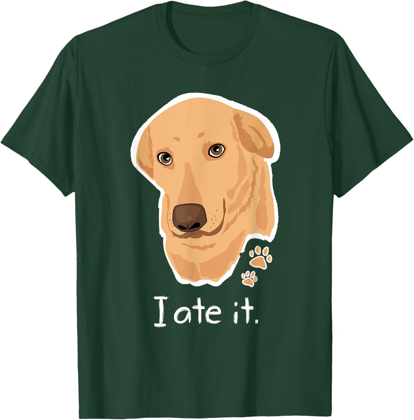 Cute Golden Yellow Lab T Shirt Gifts Labrador Face Dog Labby Men Women Girls Kids T-Shirt - T-Shirt | Forest